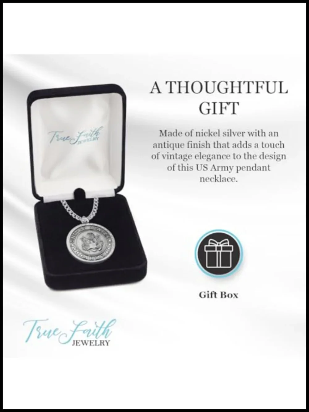 Pewter St Michael Archangel Medal Pendant Necklace 24
